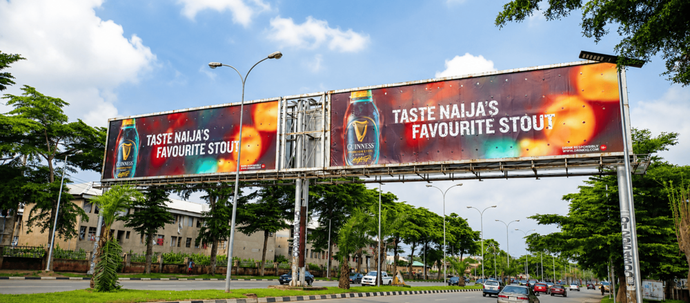 Large-format Cocoon billboard installation