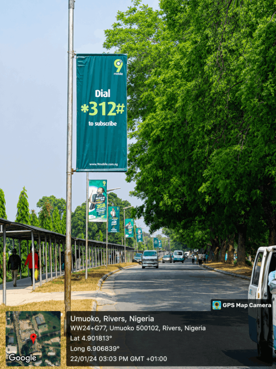 Large-format Cocoon billboard installation
