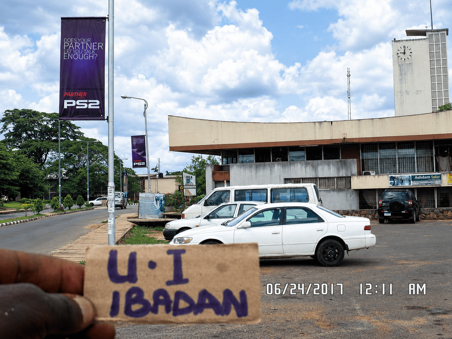 Large-format Cocoon billboard installation